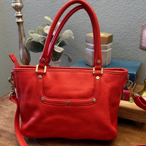 Tory Burch Vibrant Red Satchel - Picture 3 of 13
